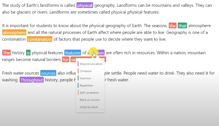 Reading Progress in Microsoft Class Teams - Manual markup