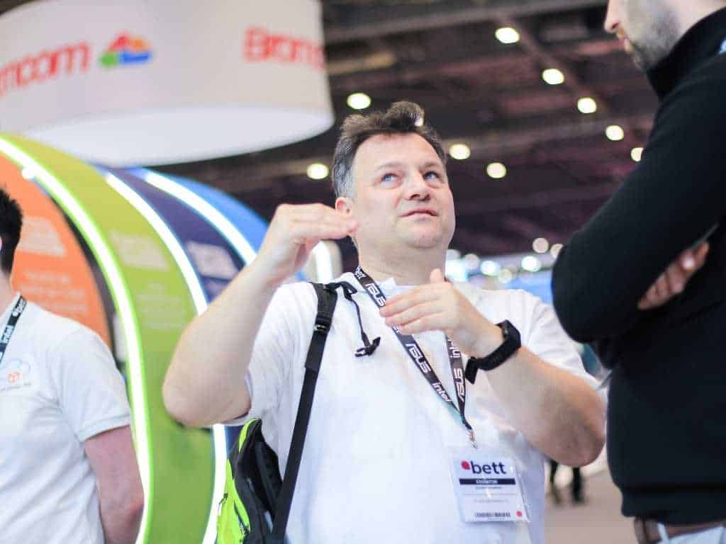 Cloud Design Box Darren at Bett 2022