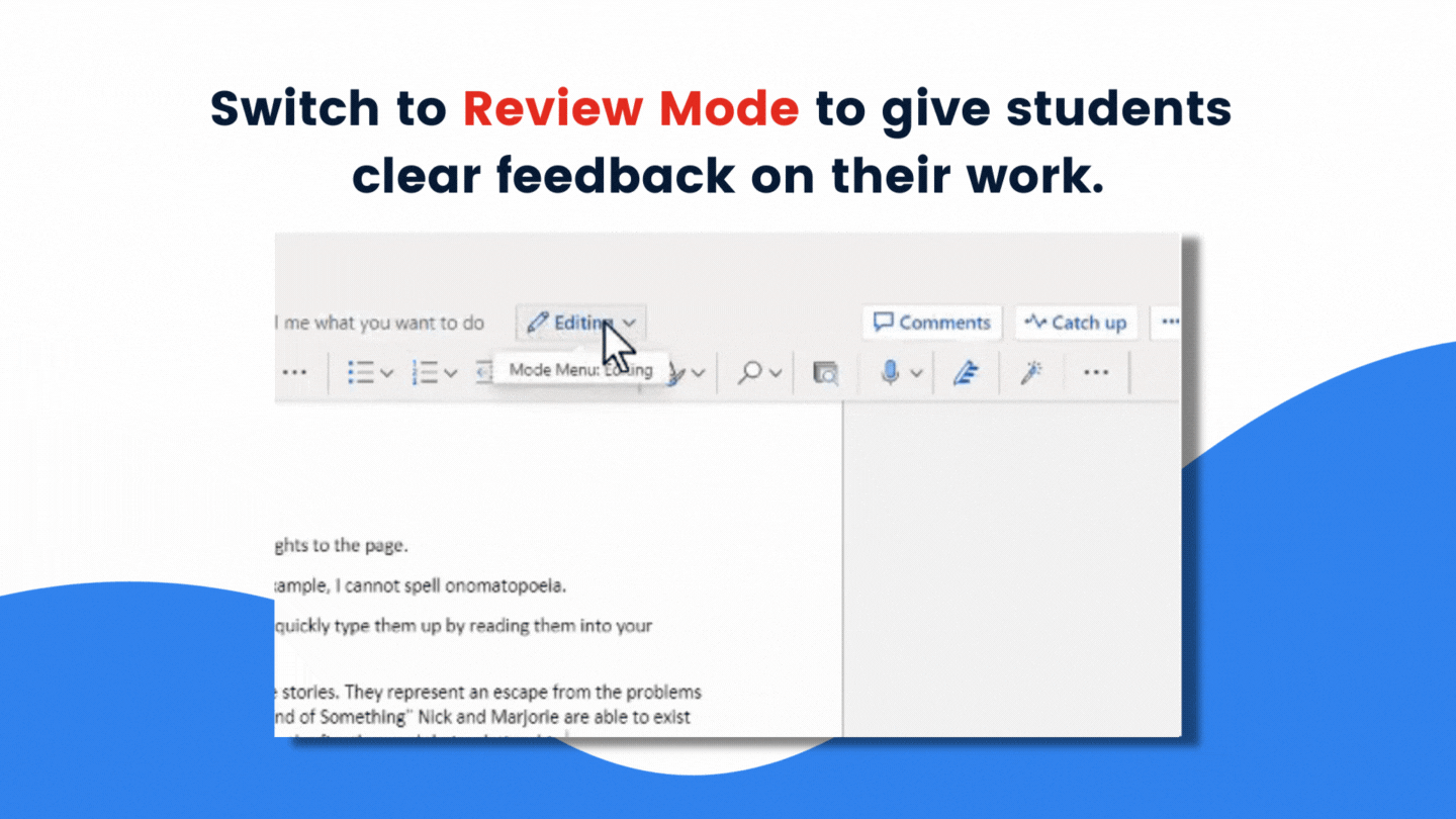 Rich Feedback in Microsoft Teams Assignments Review Mode