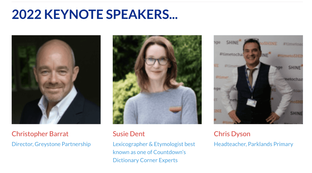 Speakers at The Education People Show