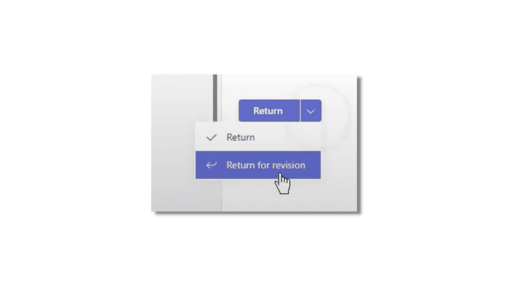 Returning Feedback for Revision Microsoft Teams Assignments