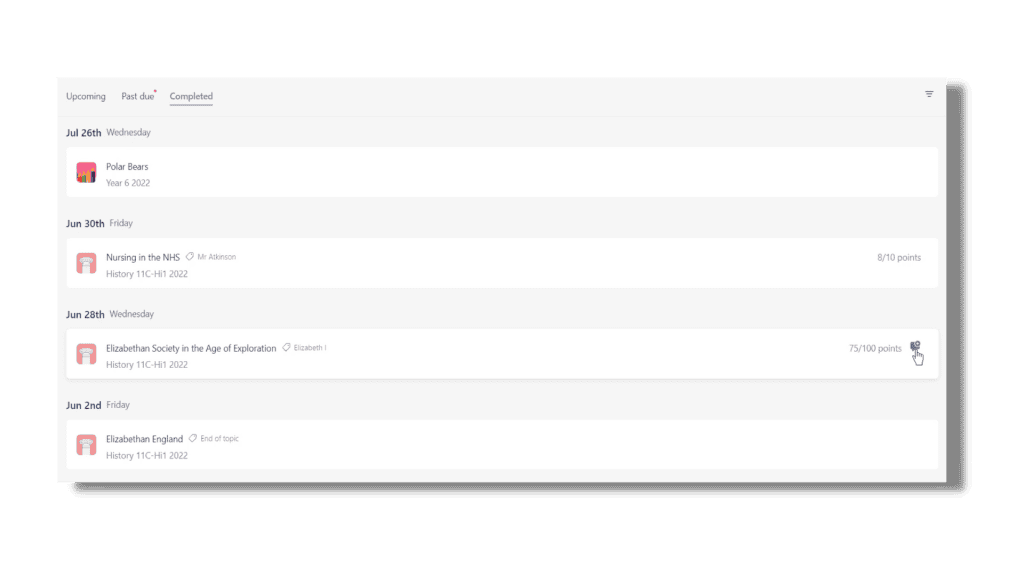 View grades on your Assignments in Microsoft Teams