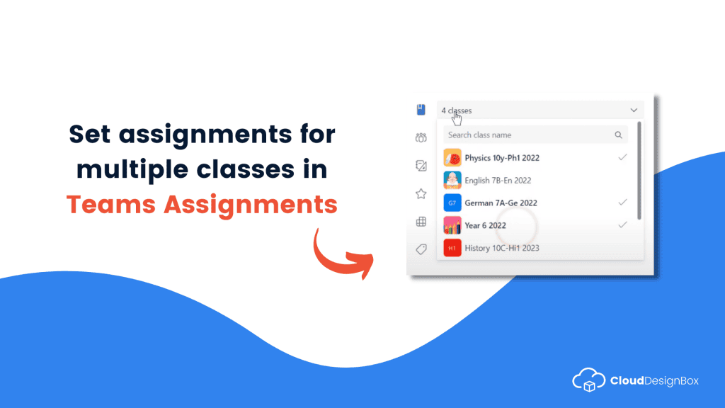 Set assignments for multiple classes in Teams Assignments