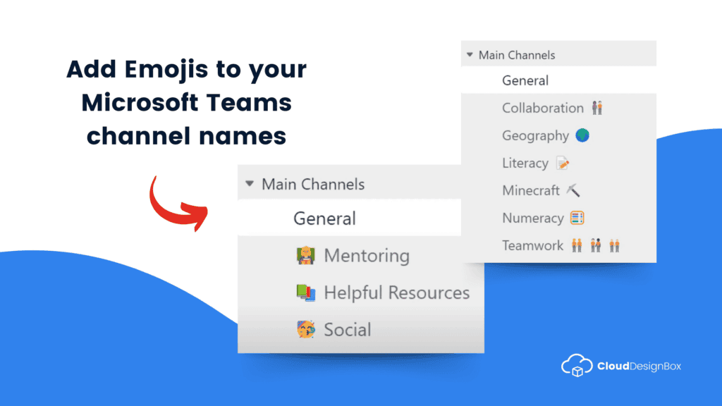 Add Emojis to your Microsoft Teams channel names